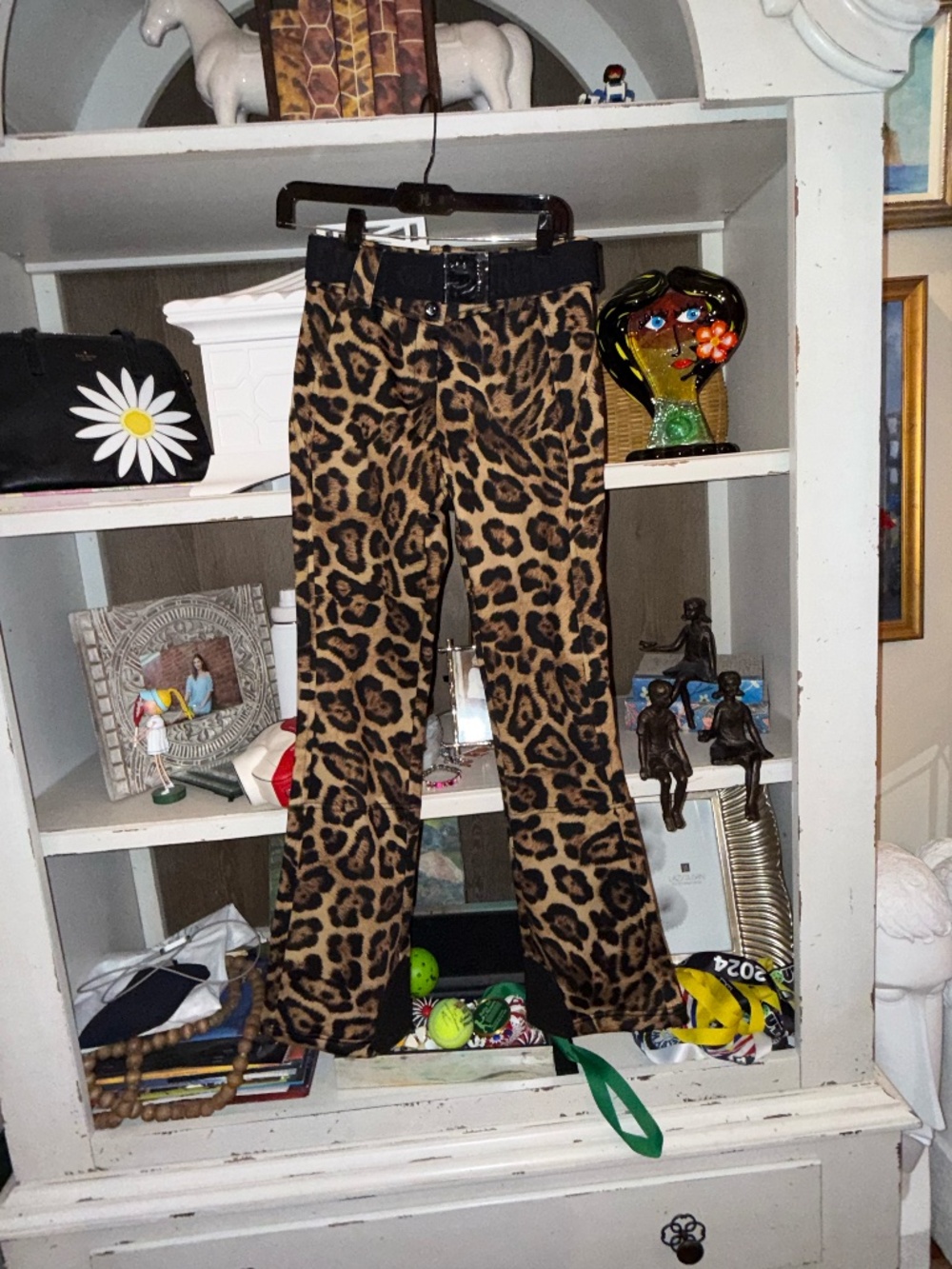 Goldbergh sz US 8 Minou ski pants animal print jaguar brown leopard nwt - Picture 9 of 9